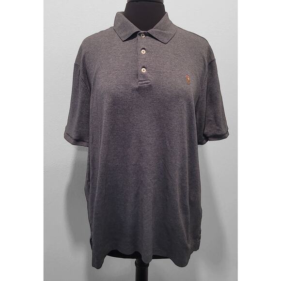🐎 Polo Ralph Lauren Men’s XL Gray Heather Polo Shirt – Soft Cotton – EUC - Picture 1 of 8